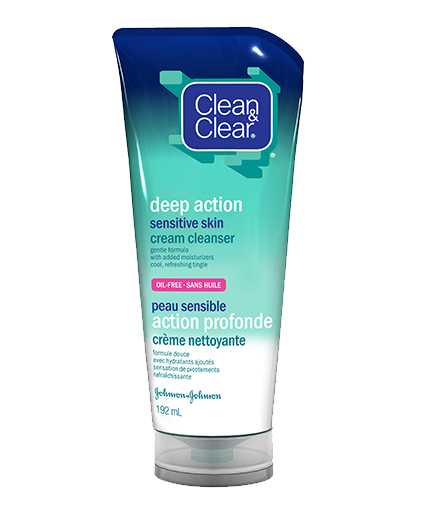 Clean & Clear's® Deep Action Cream Cleanser for Sensitive Skin