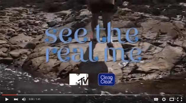 Capture vidéo de la série MTV « See the Real Me » de Clean & Clear.